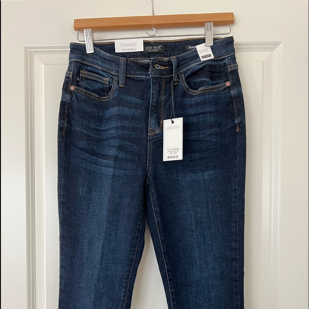 New Judy Blue High Waist Skinny Fit Jeans. Size7/28.